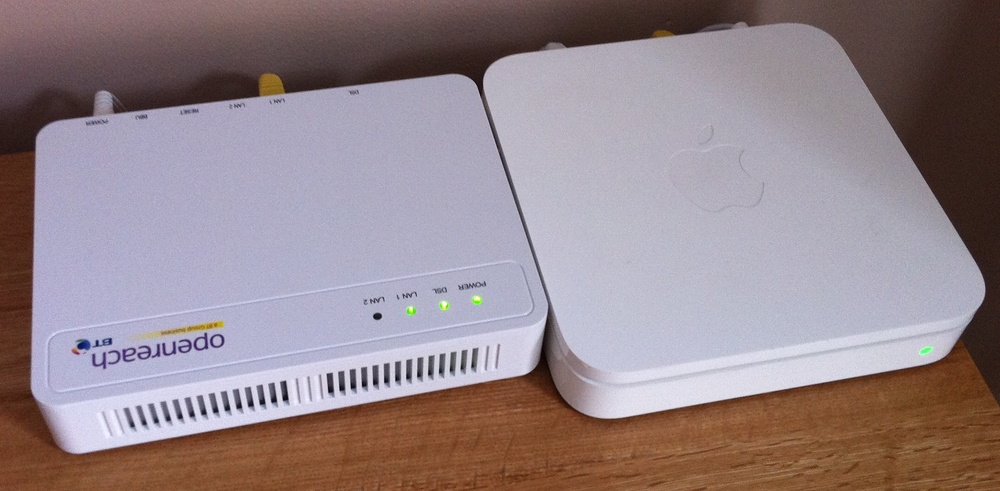 Router and BT Infinity Modem